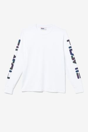 FILA Grey Tee Shirts White,Mens Clothing | CA.ECUOWG032